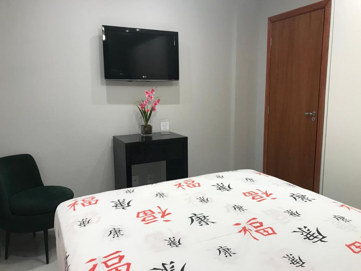 Appartamento Liberdade 1 QT + Sofá Cama - 200m Metrô. Novo! San Paolo Esterno foto